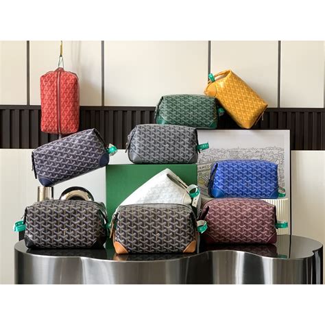 goyard bowling 25 price|goyard boeing 25 toilet bag.